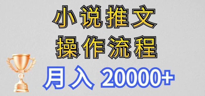 图片[1]-小说推文项目新玩法操作全流程，月入20000+，门槛低非常适合新手-蛙蛙资源网