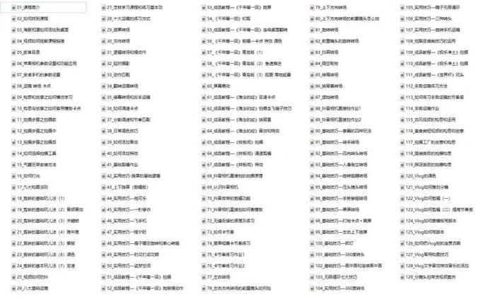 图片[2]-（11046期）手机综合摄影技能课：学习手机拍摄技巧，用手机拍摄有品质短视频-126节-蛙蛙资源网