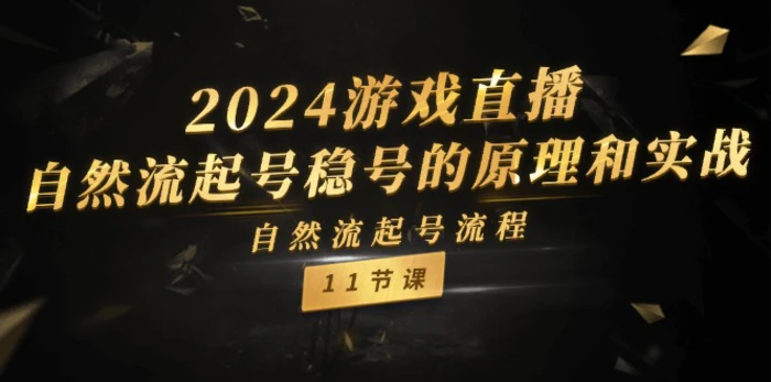 图片[1]-（11653期）2024游戏直播-自然流起号稳号的原理和实战，自然流起号流程（11节）-蛙蛙资源网