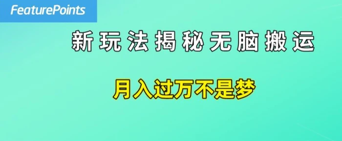 图片[1]-简单操作，每天50美元收入，搬运就是赚钱的秘诀【揭秘】-蛙蛙资源网