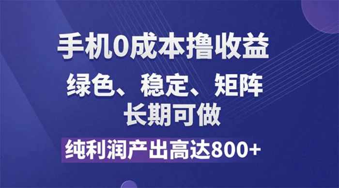 图片[1]-（11976期）纯利润高达800+，手机0成本撸羊毛，项目纯绿色，可稳定长期操作！-蛙蛙资源网