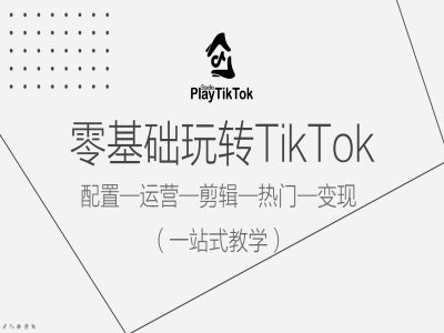 图片[1]-零基础玩转TikTok，配置一运营一剪辑一热门一变现，一站式教学-蛙蛙资源网